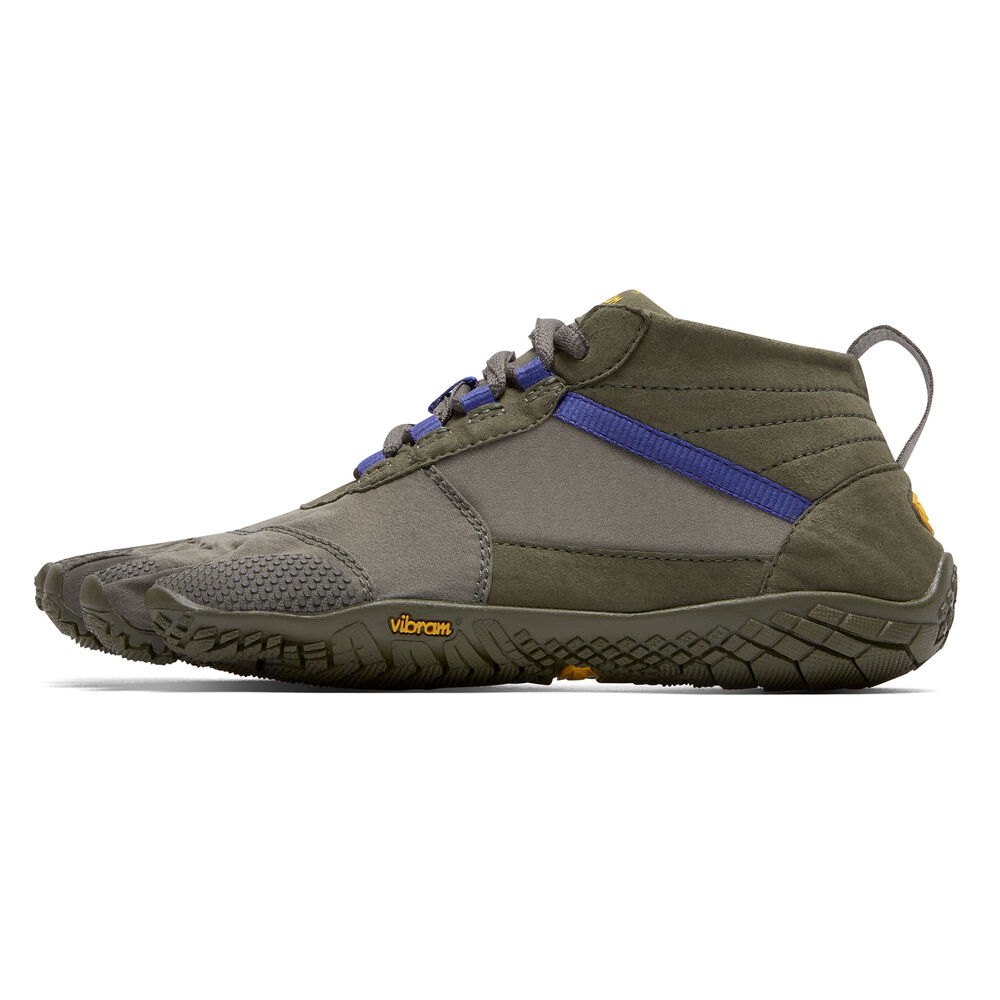 Vibram FiveFingers Dames V-Trek - Bergschoenen Olijfgroen/Paars - 291068NVO